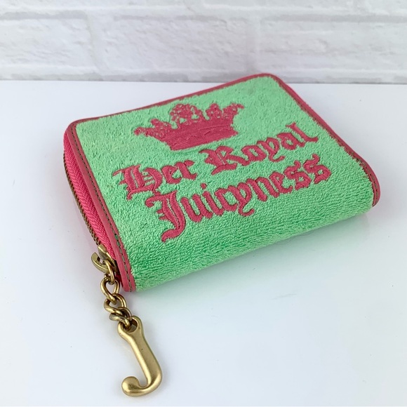 Vintage JUICY COUTURE Her Royal Juicyness Velvet Zip Wallet Y2K RARE! - Picture 3 of 14